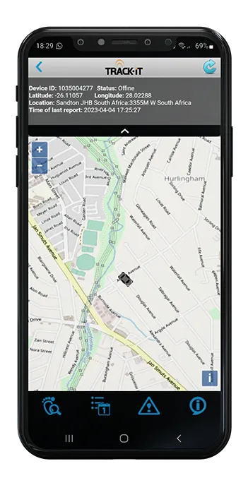 Track-it satellite tracking app